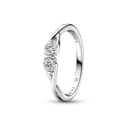 Pandora Infinite Sterling Silver Double-Facing Lab-grown Diamond Ring