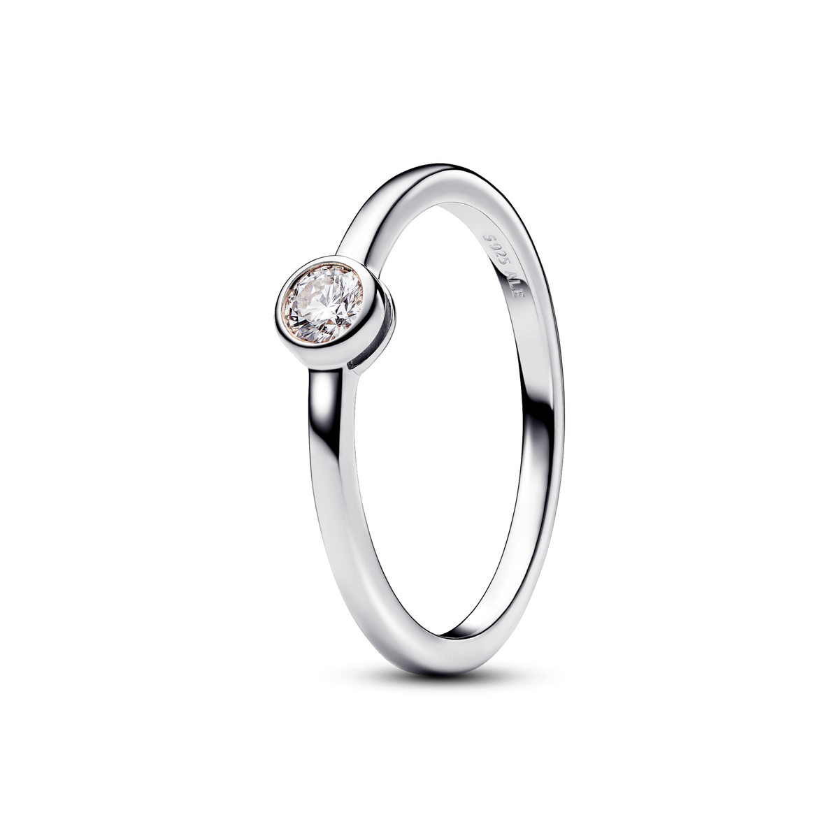 Pandora Era Bezel Sterling Silver Lab-grown Diamond Ring