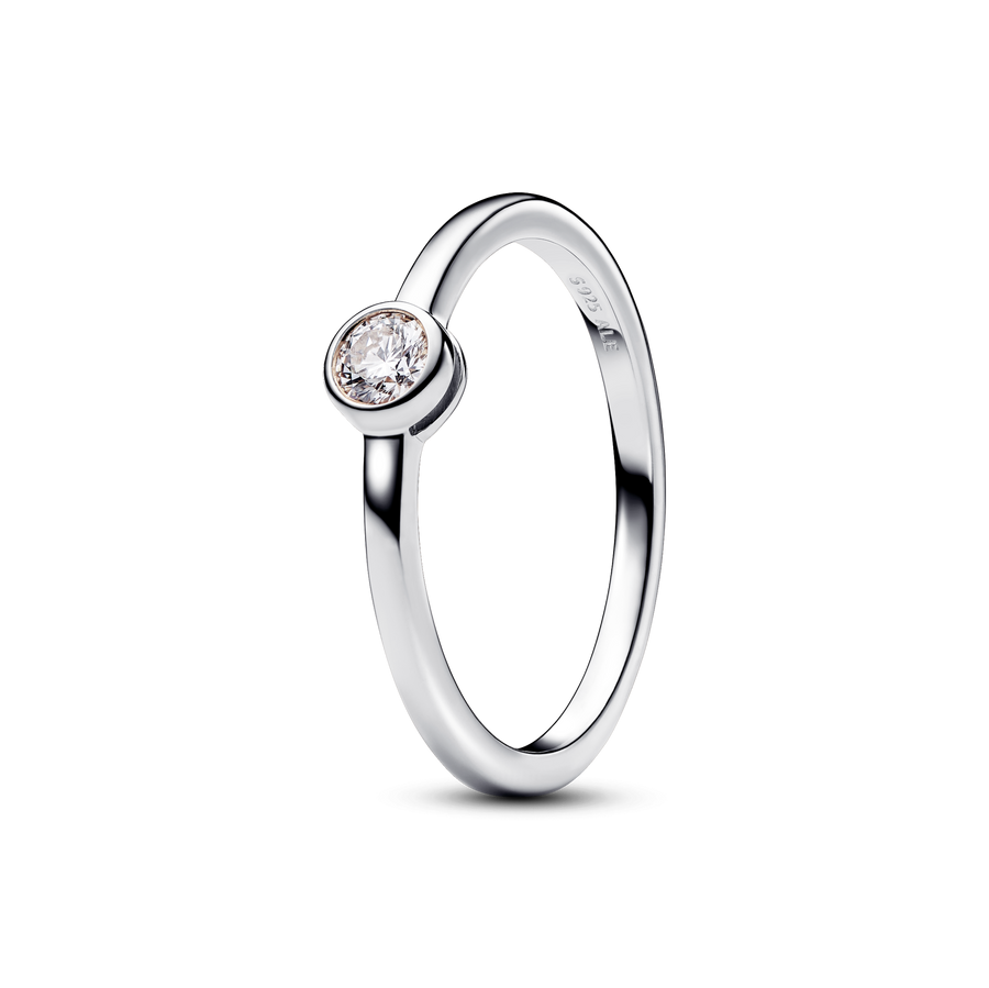 Pandora Era Bezel Sterling Silver Lab-grown Diamond Ring