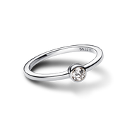 Pandora Era Bezel Sterling Silver Lab-grown Diamond Ring