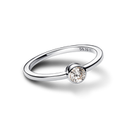 Pandora Era Bezel Sterling Silver Lab-grown Diamond Ring