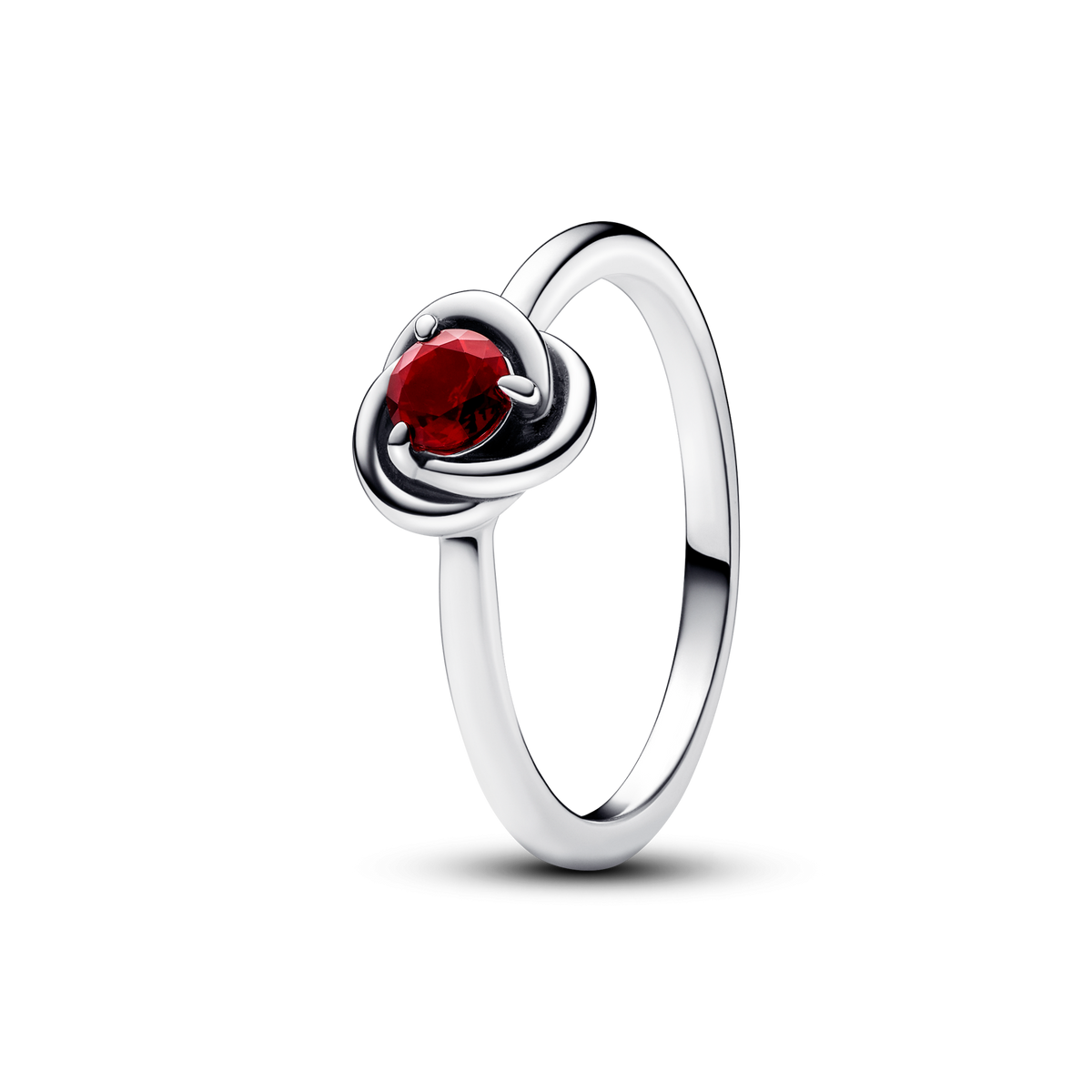 FINAL SALE - January Red Eternity Circle Ring