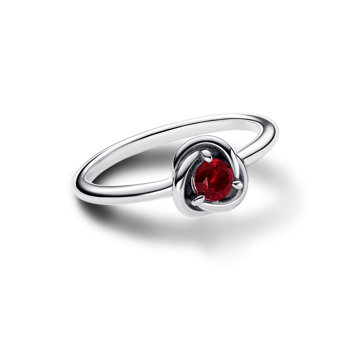 FINAL SALE - January Red Eternity Circle Ring