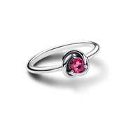 FINAL SALE - October Pink Eternity Circle Ring