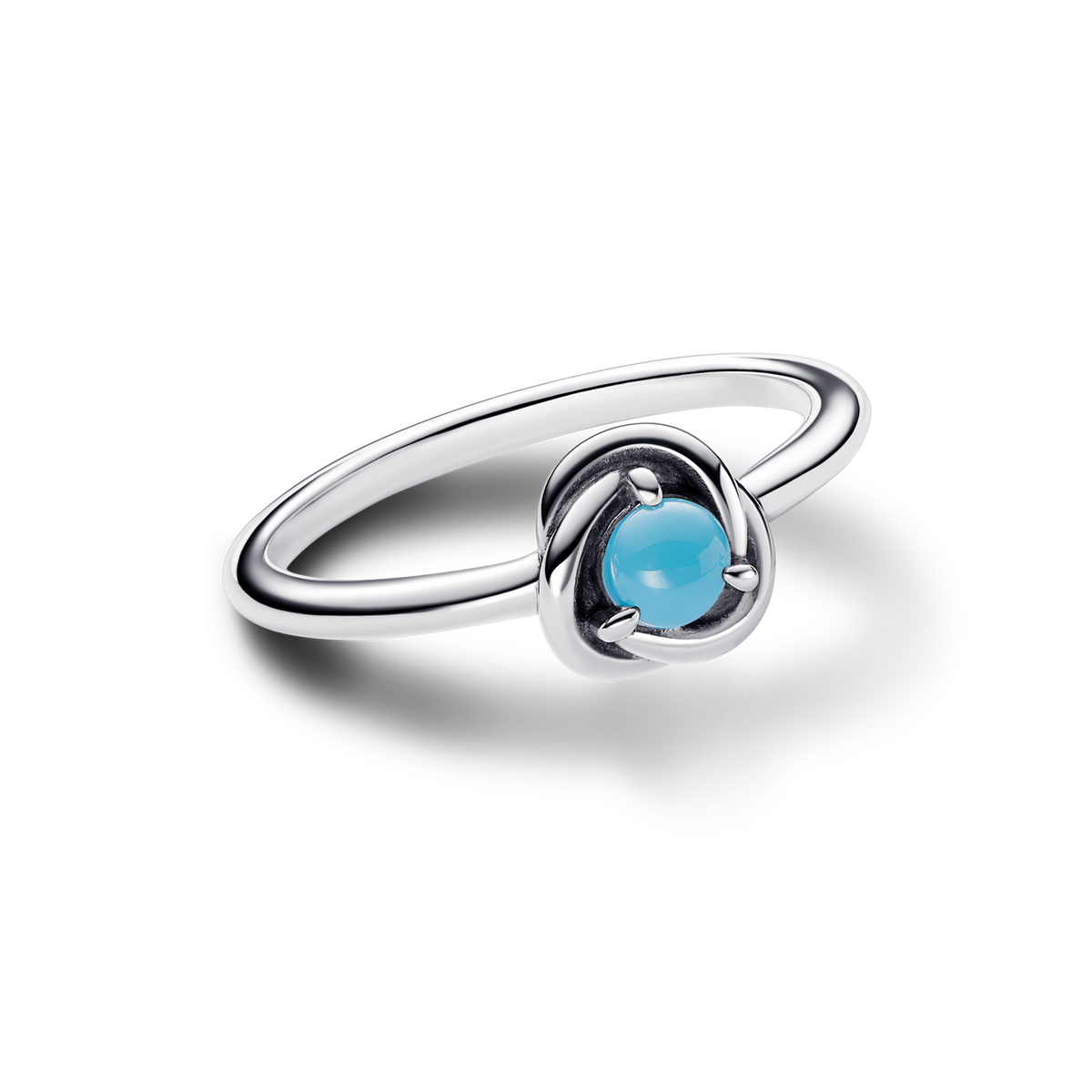 FINAL SALE - December Turquoise Blue Eternity Circle Ring