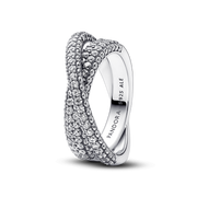 Pandora Timeless Pavé Crossover Dual Band Ring