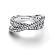 Pandora Timeless Pavé Crossover Dual Band Ring