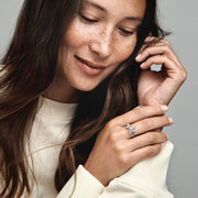 FINAL SALE - Sparkling Asymmetrical Herbarium Cluster Ring