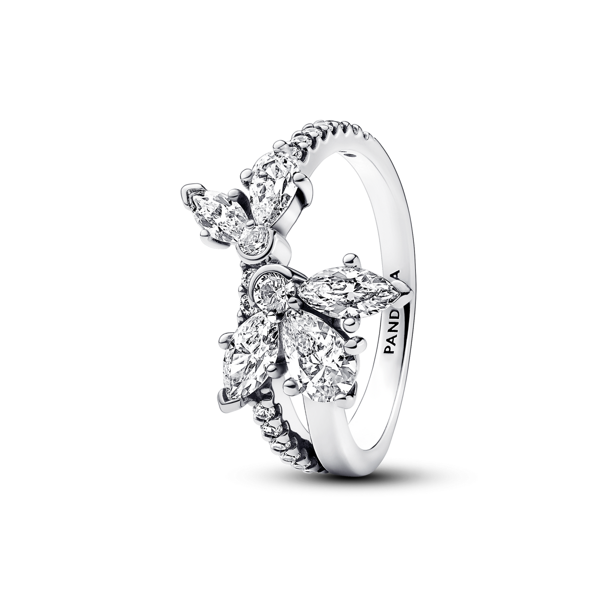 FINAL SALE - Sparkling Asymmetrical Herbarium Cluster Ring