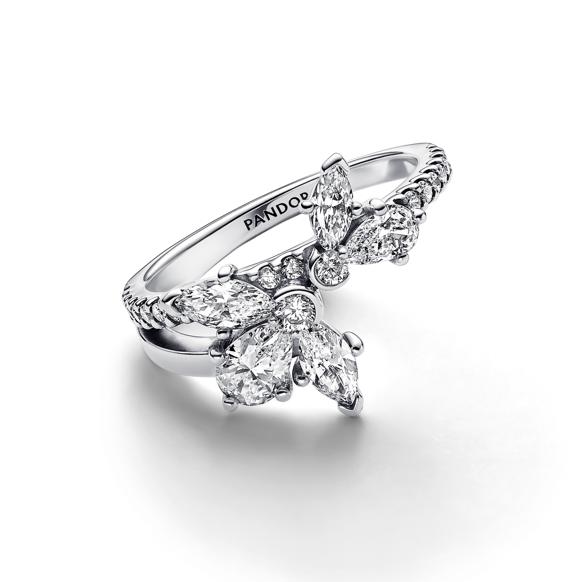 FINAL SALE - Sparkling Asymmetrical Herbarium Cluster Ring