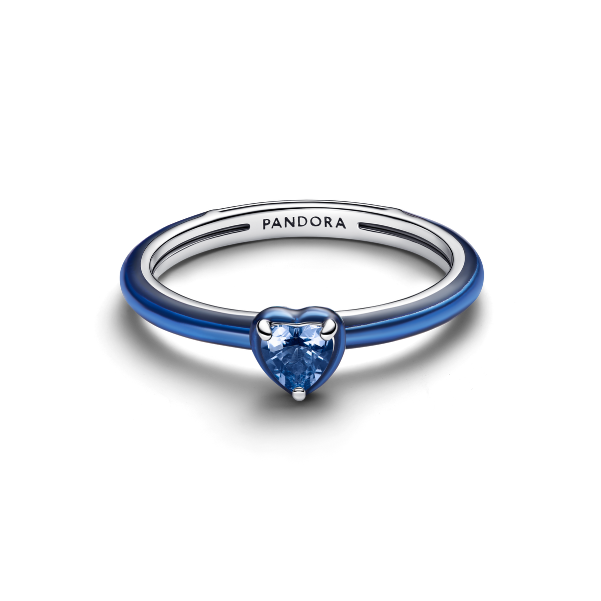 Blue Chakra Heart Ring