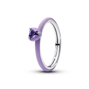 Purple Chakra Heart Ring
