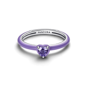 Purple Chakra Heart Ring