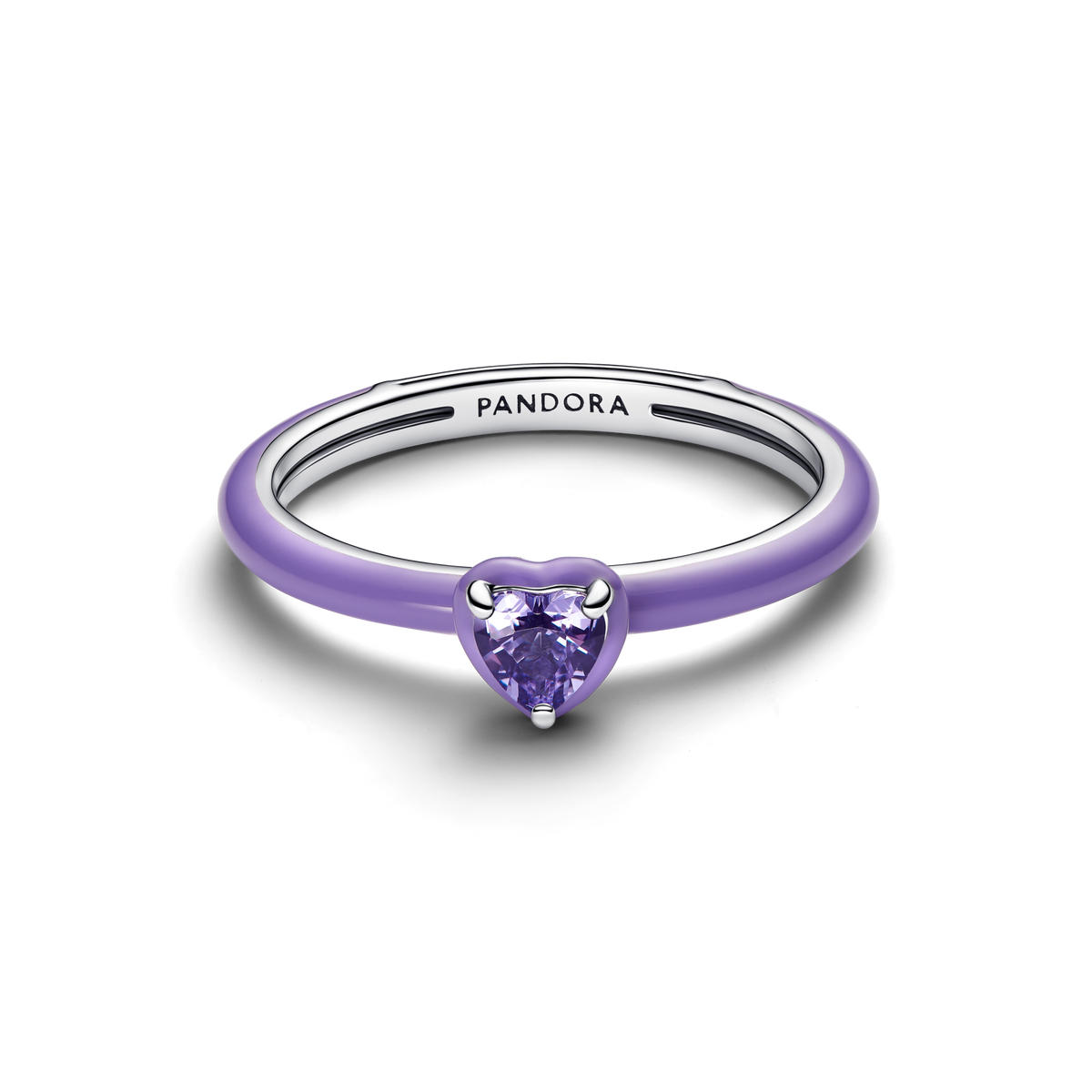 Purple Chakra Heart Ring