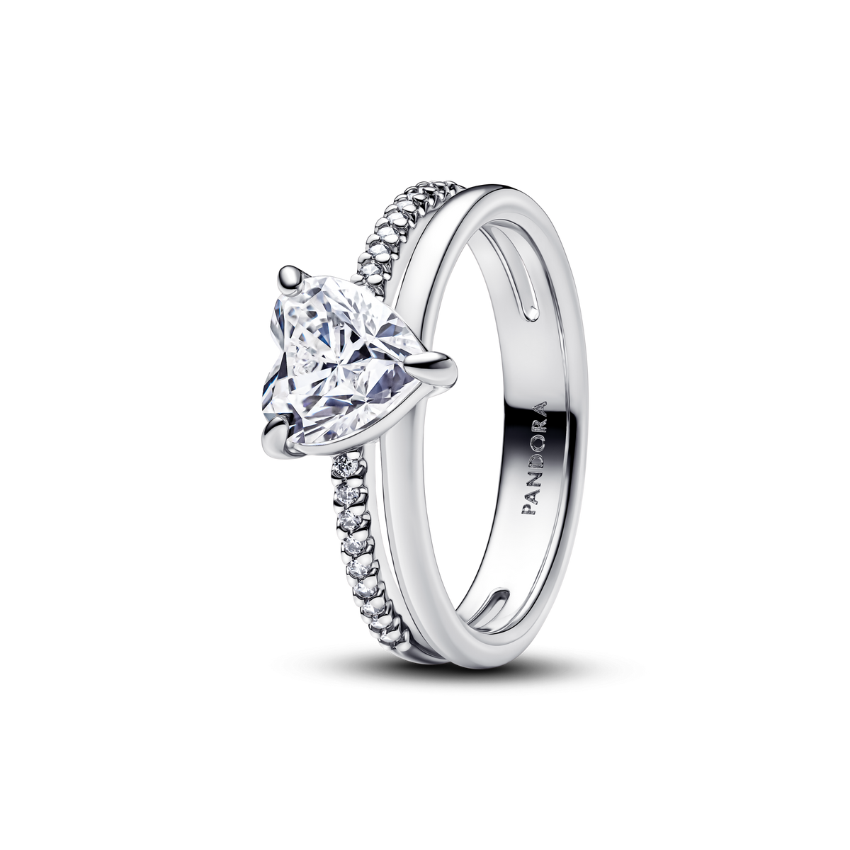 Double Band Heart Ring