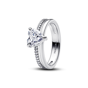 Double Band Heart Ring