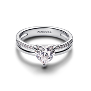 Double Band Heart Ring