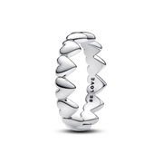 Row of Hearts Ring
