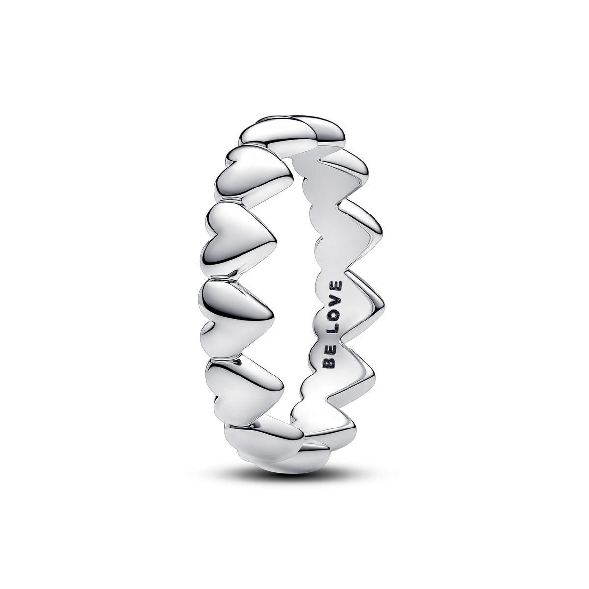 Row of Hearts Ring
