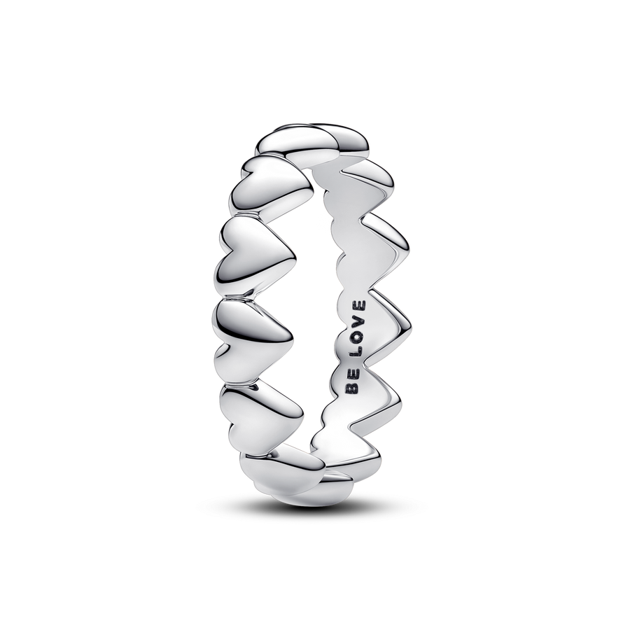 Row of Hearts Ring
