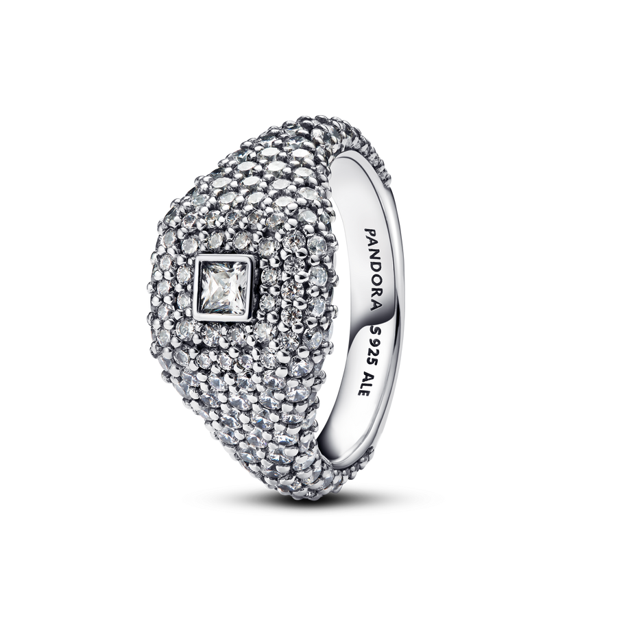 Pavé Square Cocktail Ring