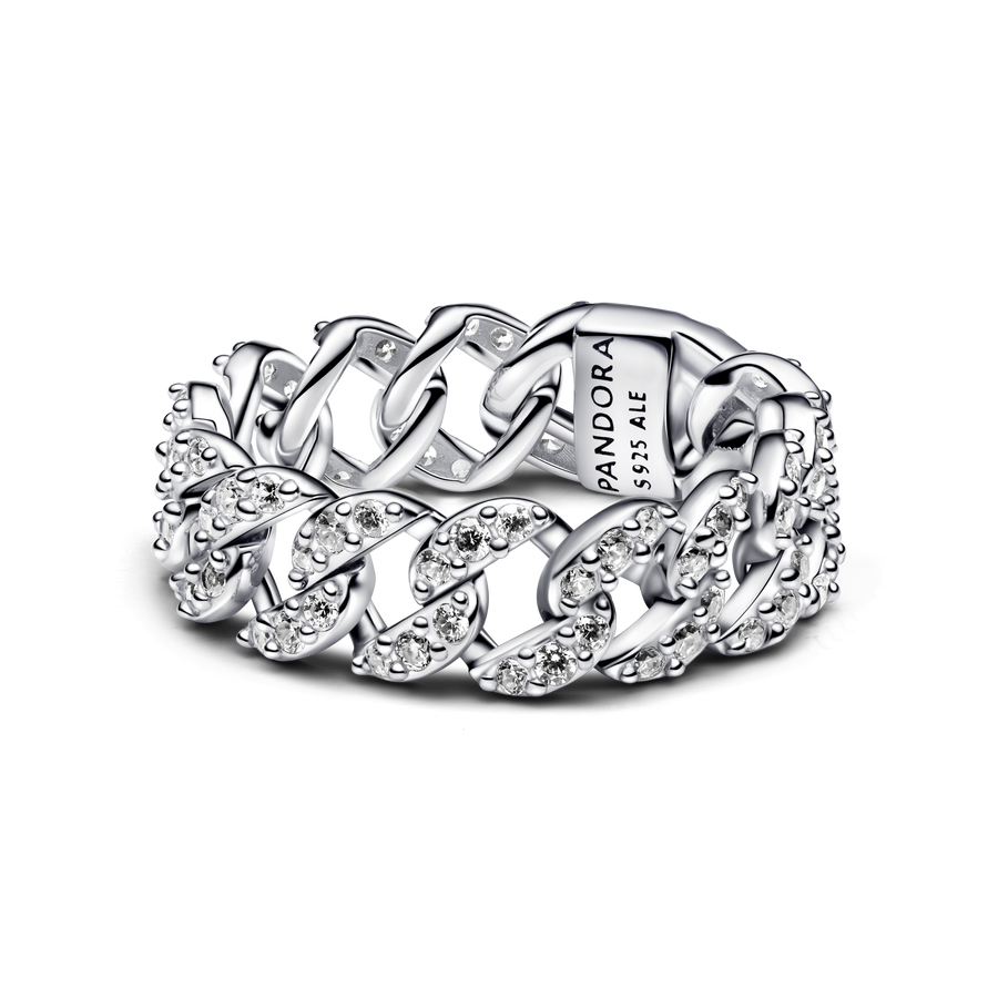 Pavé Cuban Chain Ring