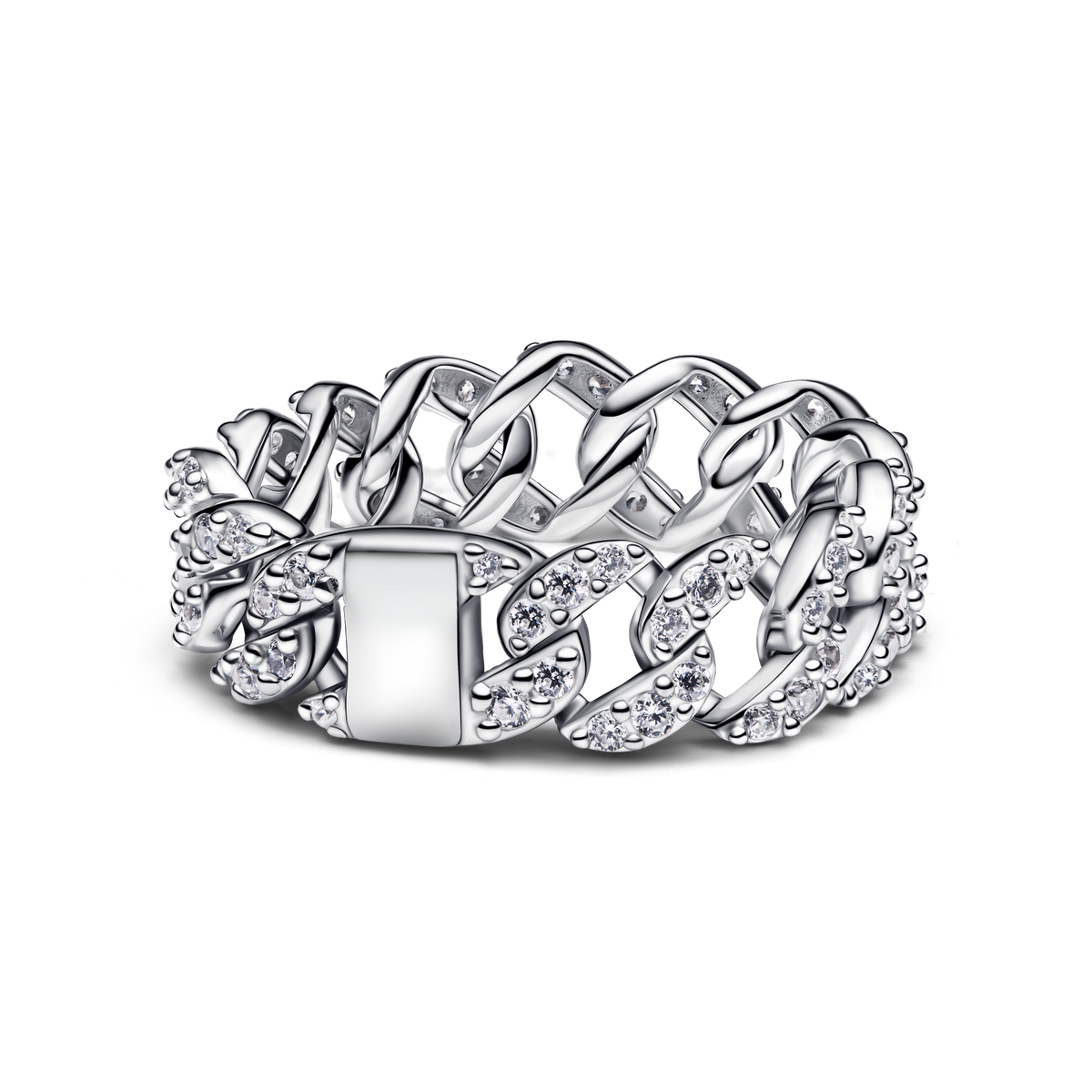 Pavé Cuban Chain Ring