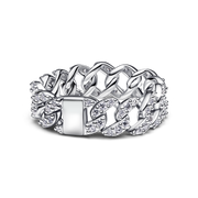 Pavé Cuban Chain Ring