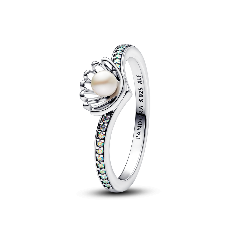 Disney Princess Ariel Shell Treated Freshwater Cultured Pearl Ring