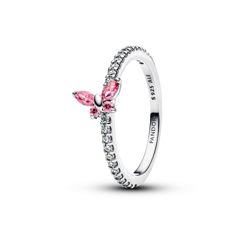 Sparkling Butterfly Ring