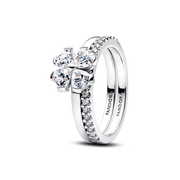 Sparkling Lucky Clover Splittable Ring