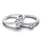 Sparkling Lucky Clover Splittable Ring