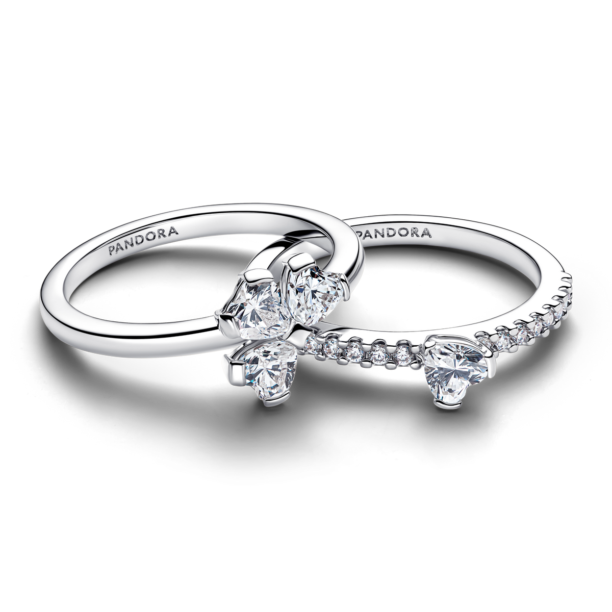 Sparkling Lucky Clover Splittable Ring