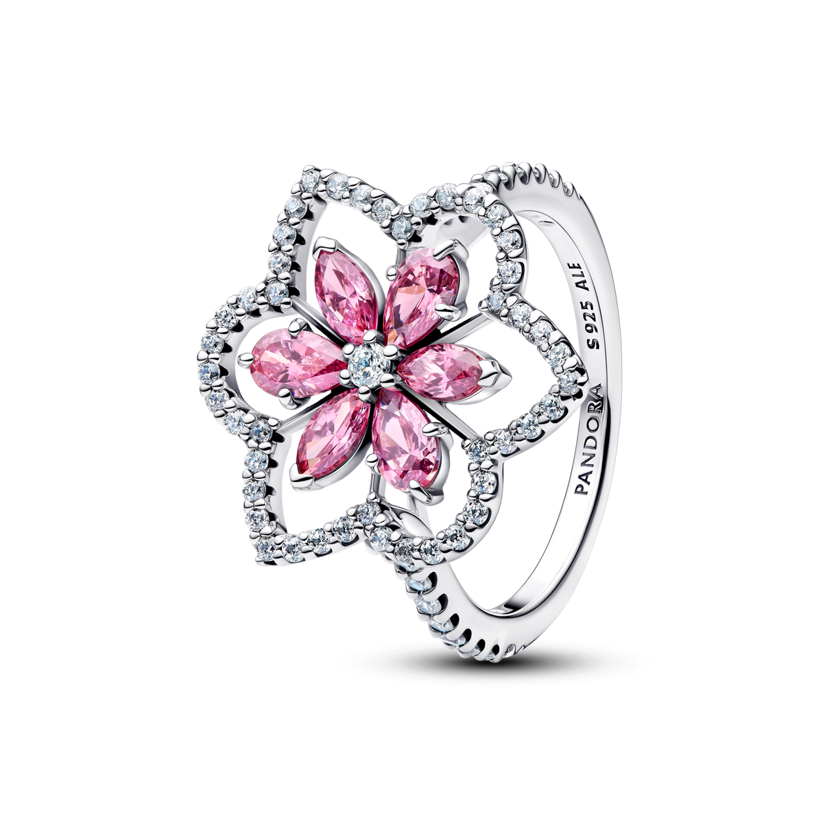 Double Flower Cocktail Ring