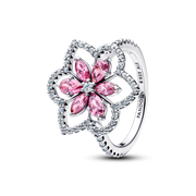 Double Flower Cocktail Ring