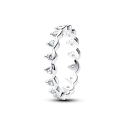 Two Tone Sparkling Regal Stacking Ring Duo