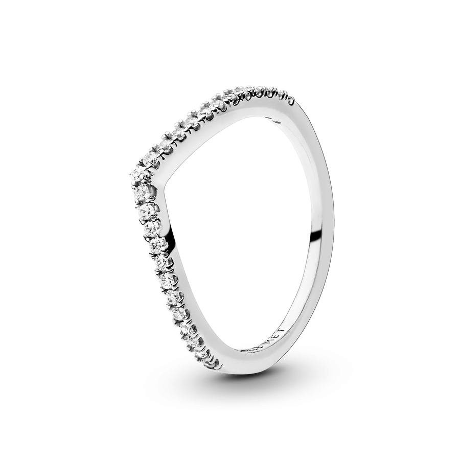 Sparkling Wishbone Ring