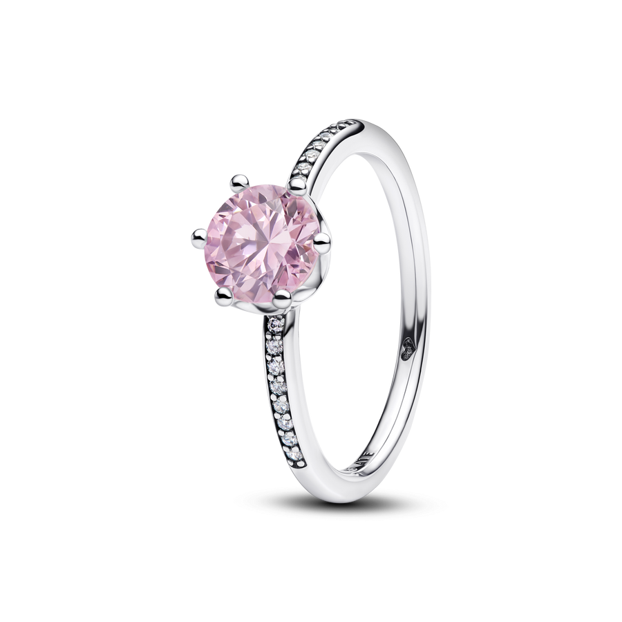 Pink Sparkling Crown Ring