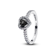 Elevated Black Heart Ring