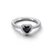 Elevated Black Heart Ring