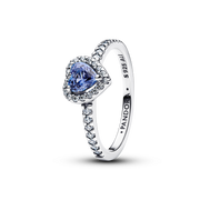 Sparkling Elevated Heart Ring
