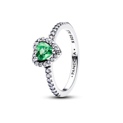 Elevated Mint Green Heart Ring