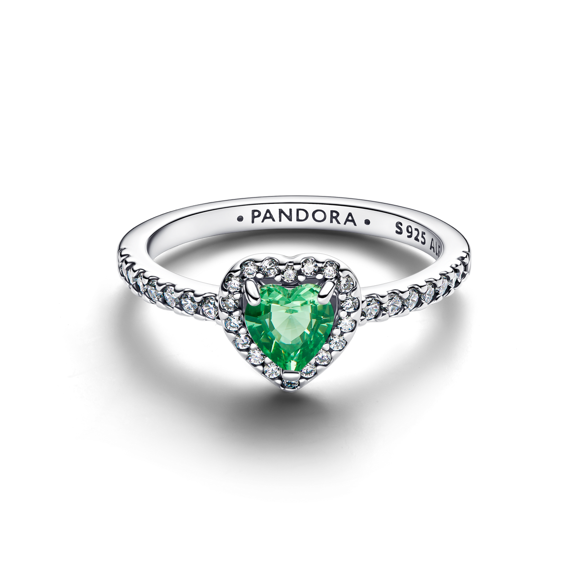 Elevated Mint Green Heart Ring