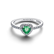 Elevated Mint Green Heart Ring