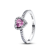 Jewel Tones Elevated Hearts Ring Trio