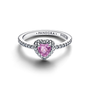 Elevated Light Purple Heart Ring