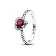 Jewel Tones Elevated Hearts Ring Trio