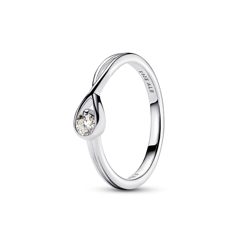 Pandora Infinite Sterling Silver Lab-grown Diamond Ring