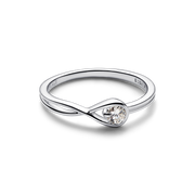 Pandora Infinite Sterling Silver Lab-grown Diamond Ring