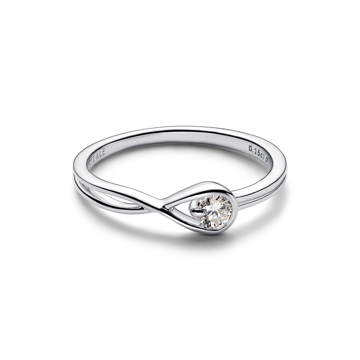Pandora Infinite Sterling Silver Lab-grown Diamond Ring